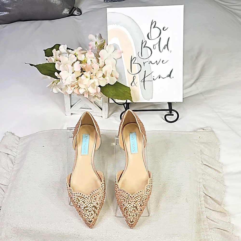 Betsy Johnson Ballerina Flats Elegant Wear Office Wear Career Wedding - Picture 14 of 15